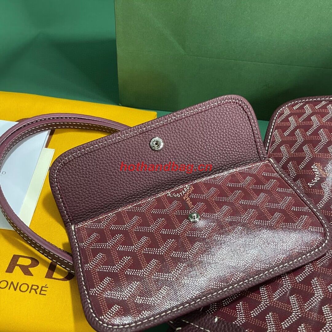 Goyard Hardy 2 Original Calfskin Leather Pet Bag 20299 Wine