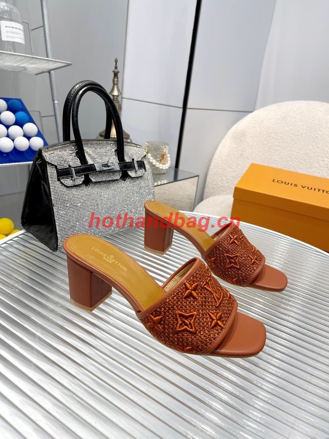 Louis Vuitton slides heel height 6.5CM 93529-5