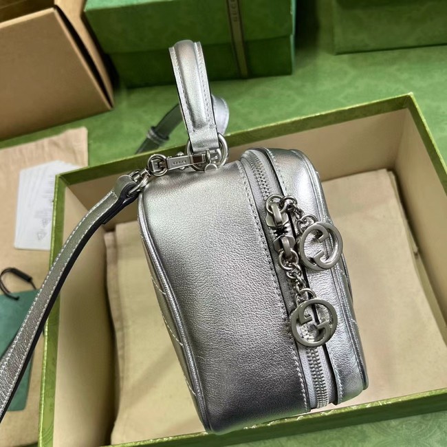 GUCCI BLONDIE TOP HANDLE BAG 744434 silver