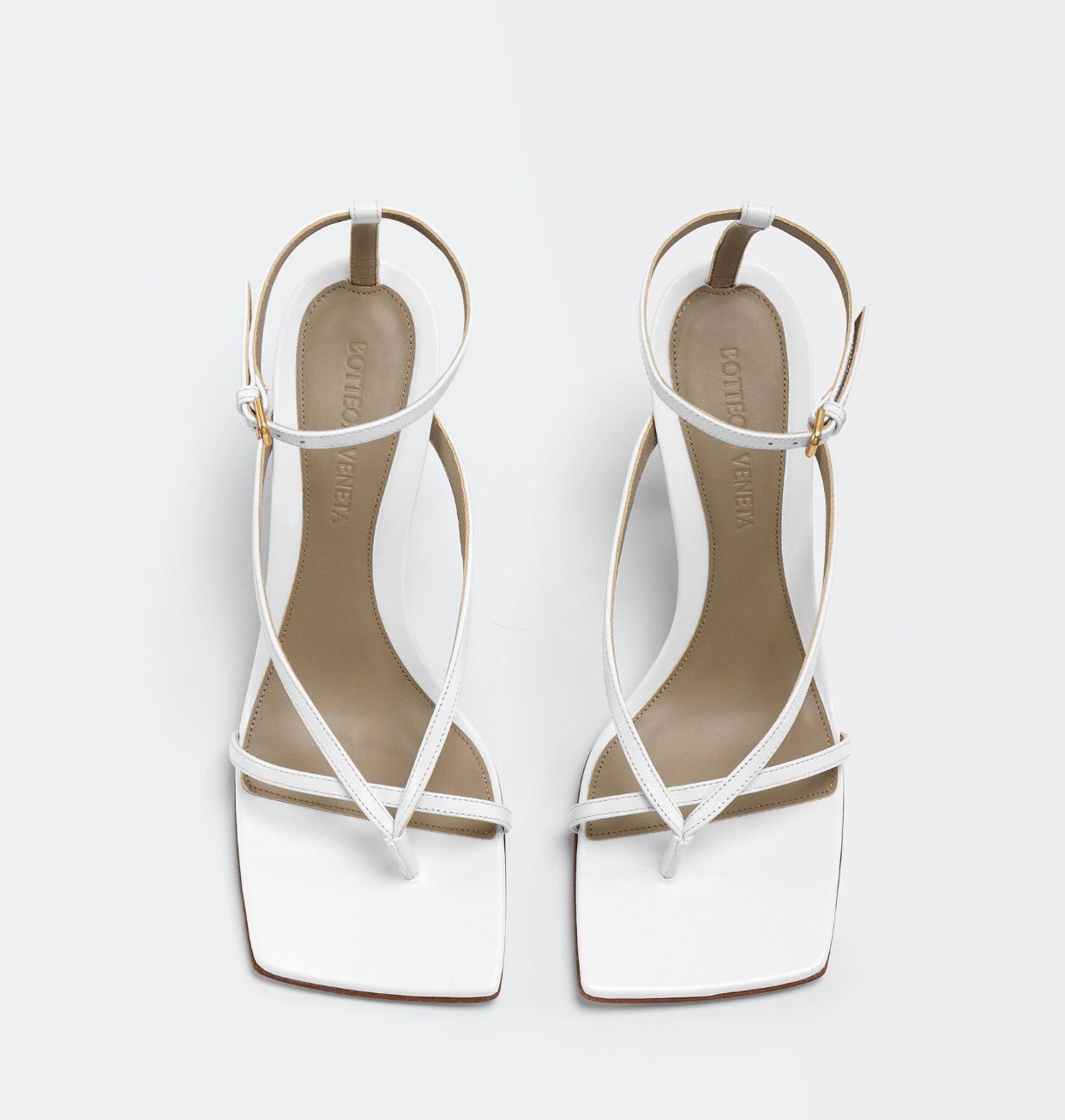 Bottega Veneta Shoes Stretch Strap Sandal BVS32036 White