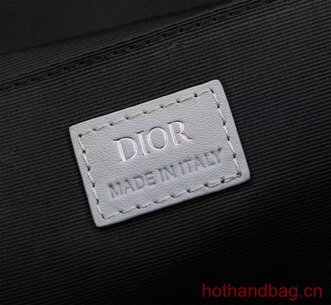 DIOR HIT THE ROAD BACKPACK Dior Gray CD Diamond Canvas and Smooth Calfskin 1ESBA021CD