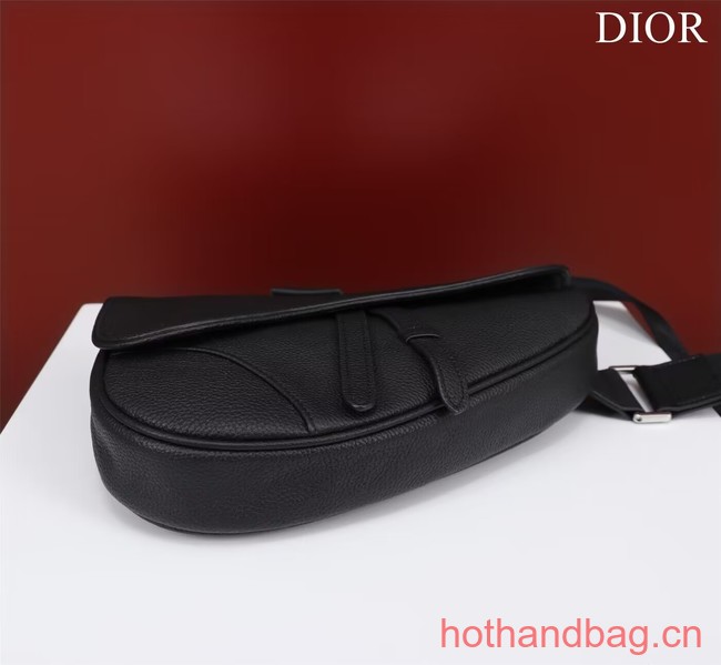 Dior Essentials SADDLE BAG Grained Calfskin 1ADPO093 black