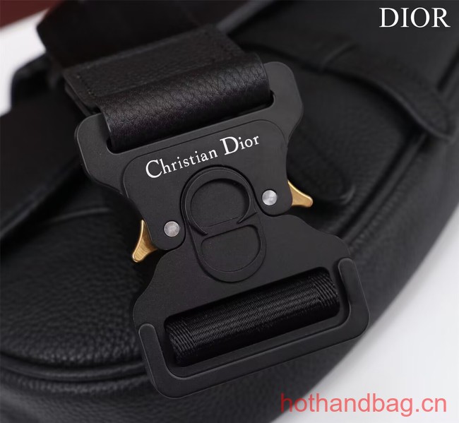 Dior Essentials SADDLE BAG Grained Calfskin 1ADPO093 black