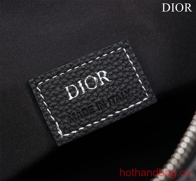 Dior Essentials SADDLE BAG Grained Calfskin 1ADPO093E BLACK