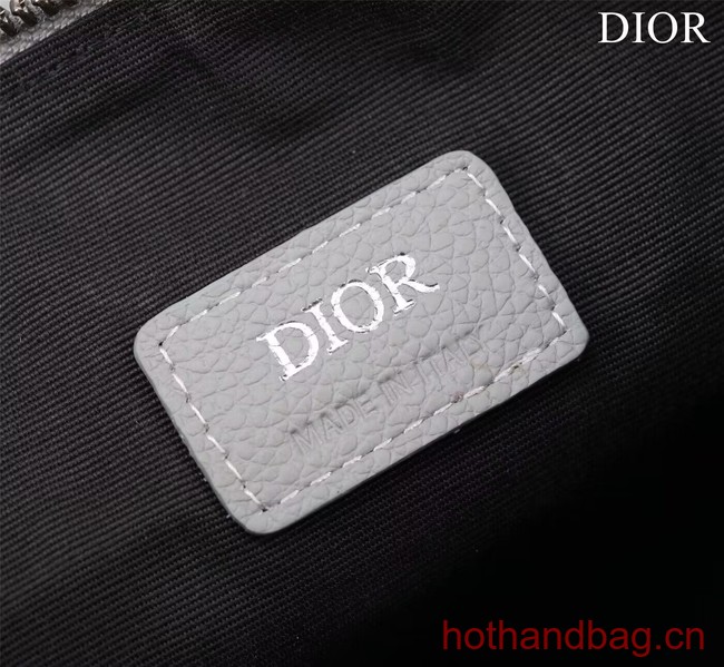 Dior Essentials SADDLE BAG Grained Calfskin 1ADPO093F GRAY