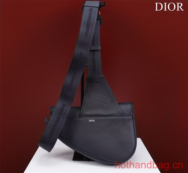 Dior Essentials SADDLE BAG Grained Calfskin 1ADPO093f-1 Royal Blue