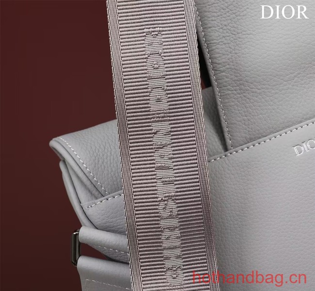 Dior Essentials SADDLE BAG Grained Calfskin 1ADPO093f-1 gray