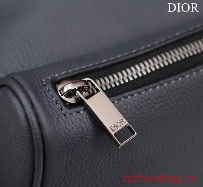 Dior Essentials SADDLE BAG Grained Calfskin 1ADPO093f-1 dark gray