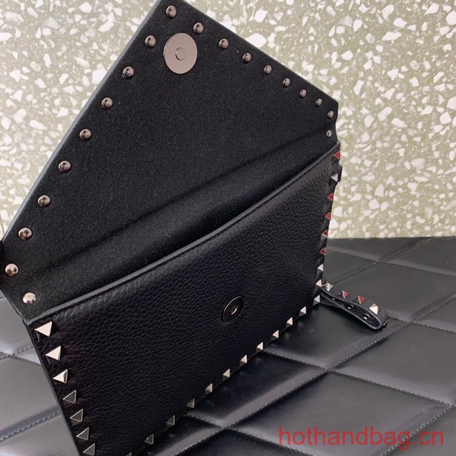 VALENTINO GARAVANI ROCKSTUD Clutch 0P87 black