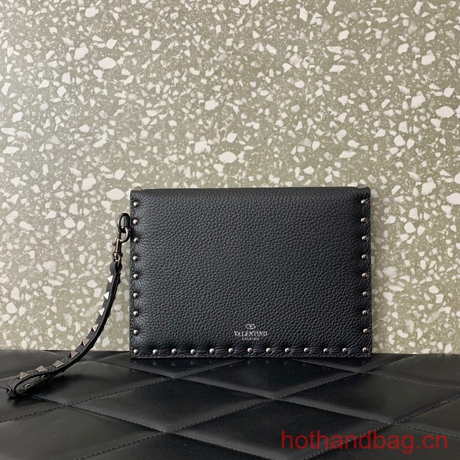 VALENTINO GARAVANI ROCKSTUD Clutch 0P87 black