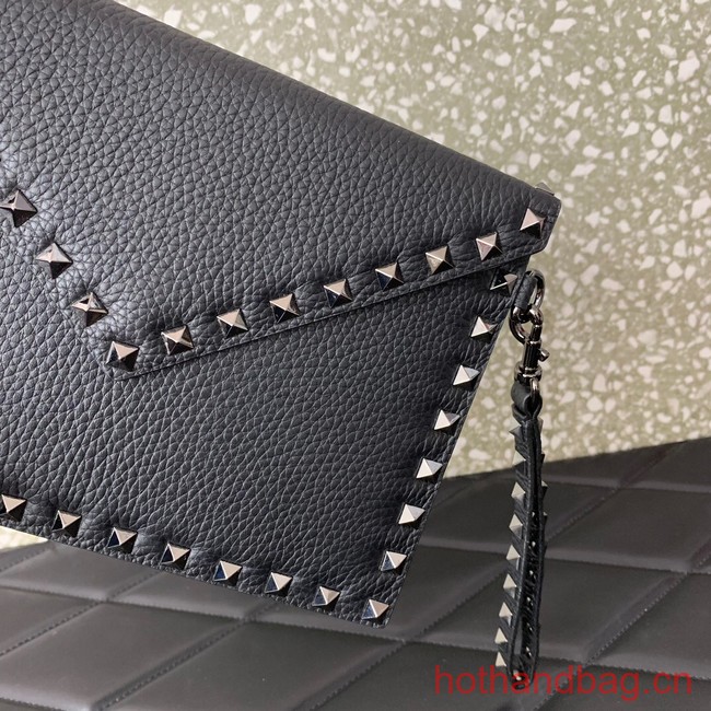 VALENTINO GARAVANI ROCKSTUD Clutch 0P87 black