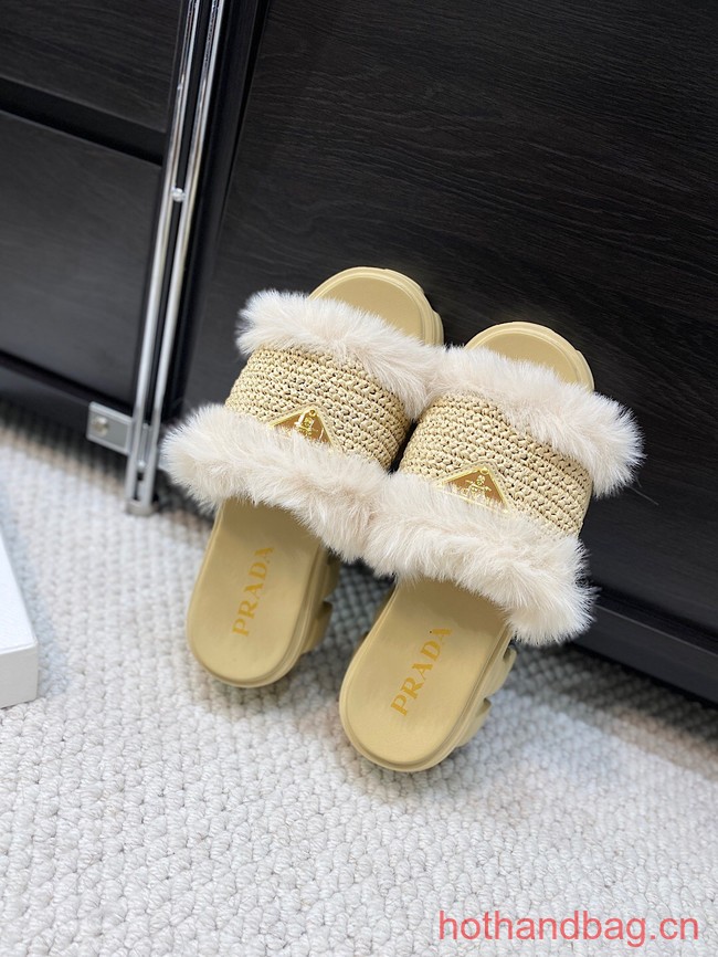 Prada Shearling slides 93648-7