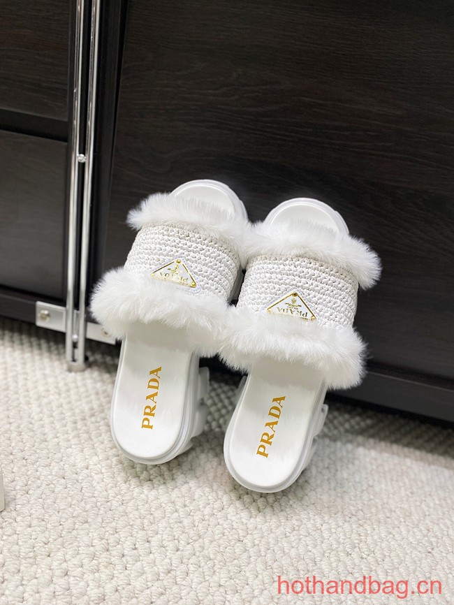 Prada Shearling slides 93648-8