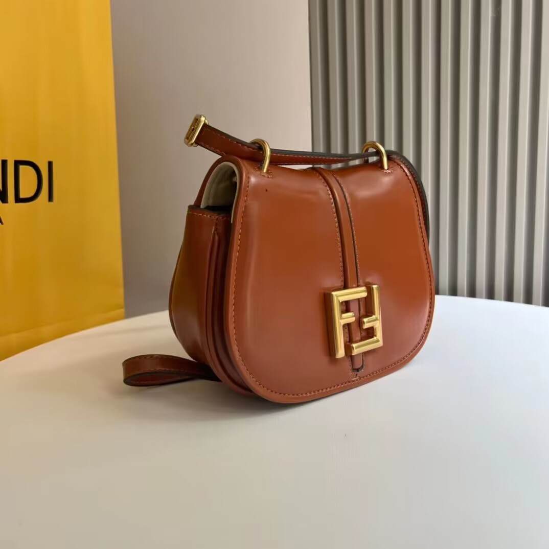 Fendi Cmon Mini leather bag 8BS082 Brown