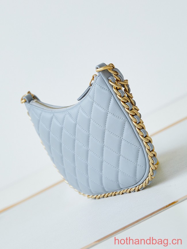 Chanel HOBO HANDBAG AS4378 light blue