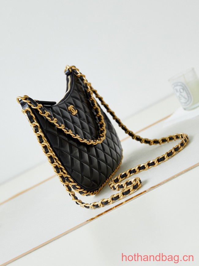 Chanel LARGE HOBO BAG AS4368 black