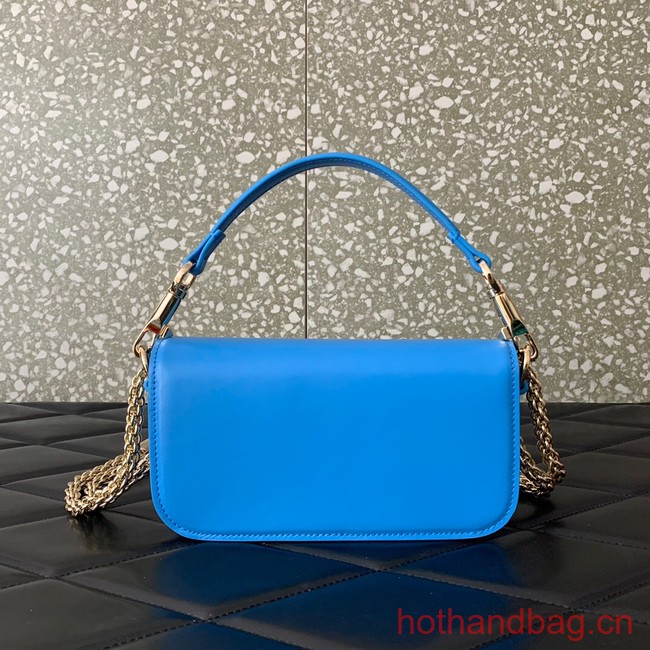 VALENTINO GARAVANI MINI LOCO Calf leather Shoulder Bag 1W2B0K Sapphire blue