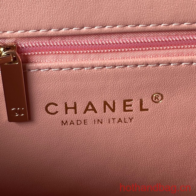 Chanel MINI FLAP BAG AS3791 light pink