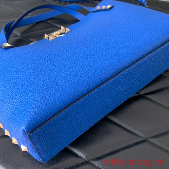 VALENTINO grain calfskin leather bag 0044 blue