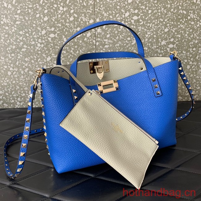 VALENTINO grain calfskin leather bag 0044 blue