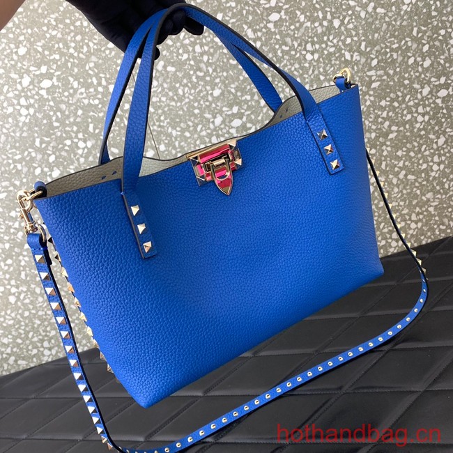 VALENTINO grain calfskin leather bag 0044 blue