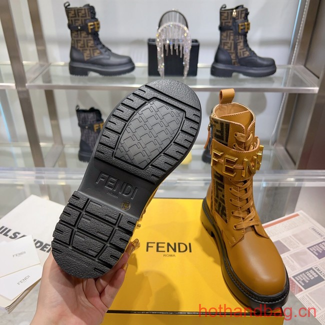 Fendi graphy leather biker boots 93702-3