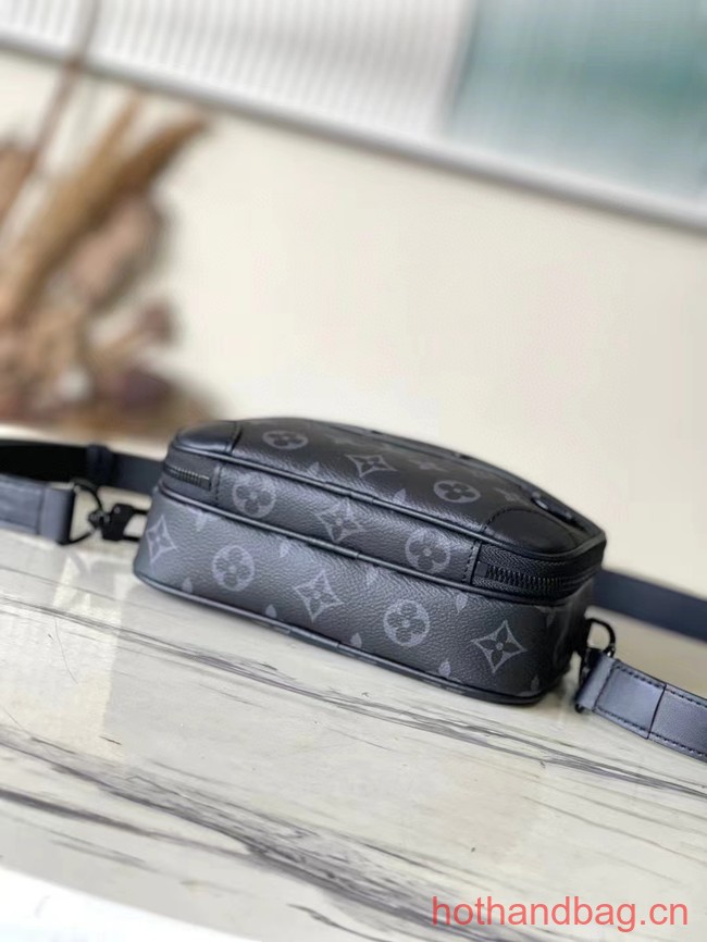 Louis Vuitton Monogram Eclipse coated canvas Nano Alpha M82544 black