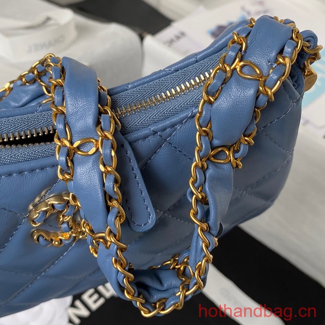 Chanel SMALL HOBO HANDBAG AP3647 blue