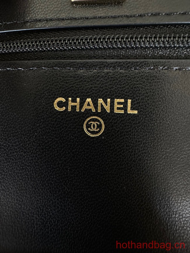 Chanel WALLET ON CHAIN AP3413 black