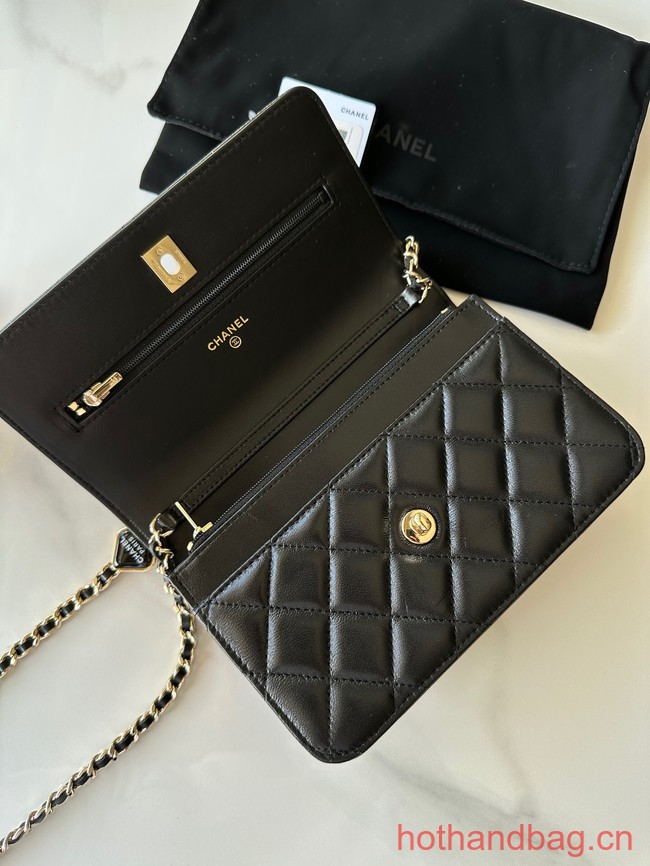 Chanel WALLET ON CHAIN AP3413 black