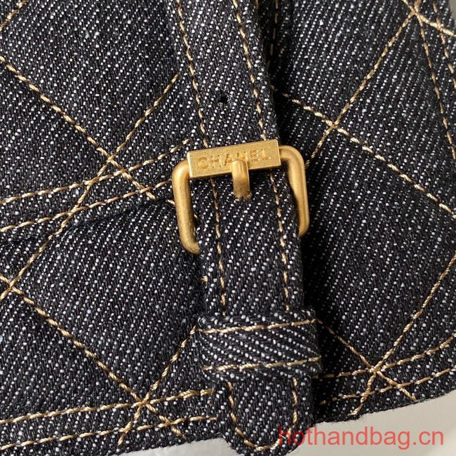 CHANEL Backpack Denim AP4031 Royal Blue