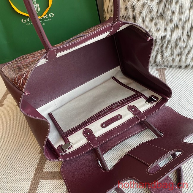 Goyard Calfskin Leather Tote Bag 20300 Wine