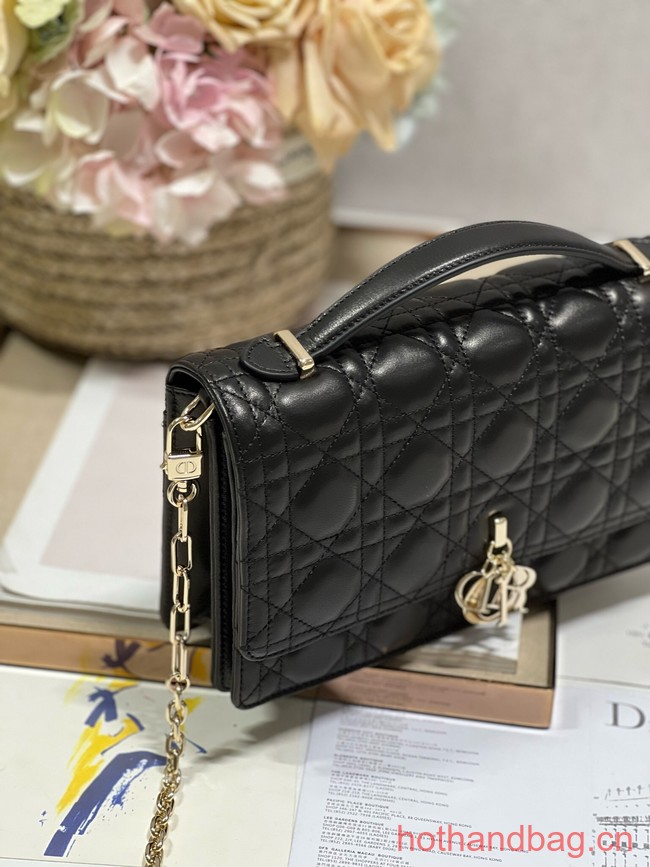 MISS DIOR TOP HANDLE BAG black Cannage Lambskin M0997ON