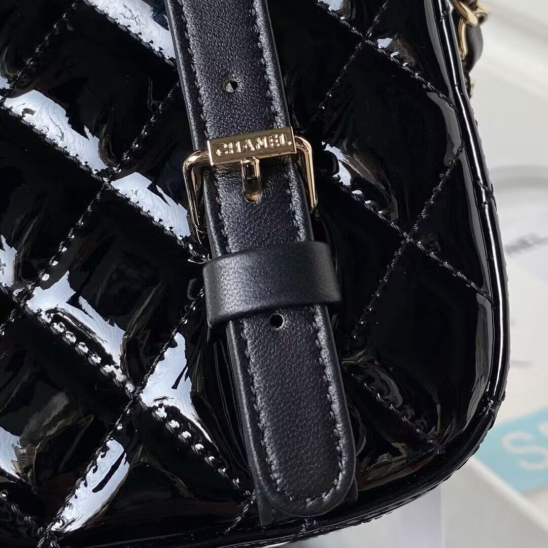 Chanel 24C Original Leather Star Backpack Bag AS4649 Black