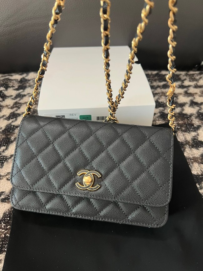 Chanel WALLET ON CHAIN AP3580 Black