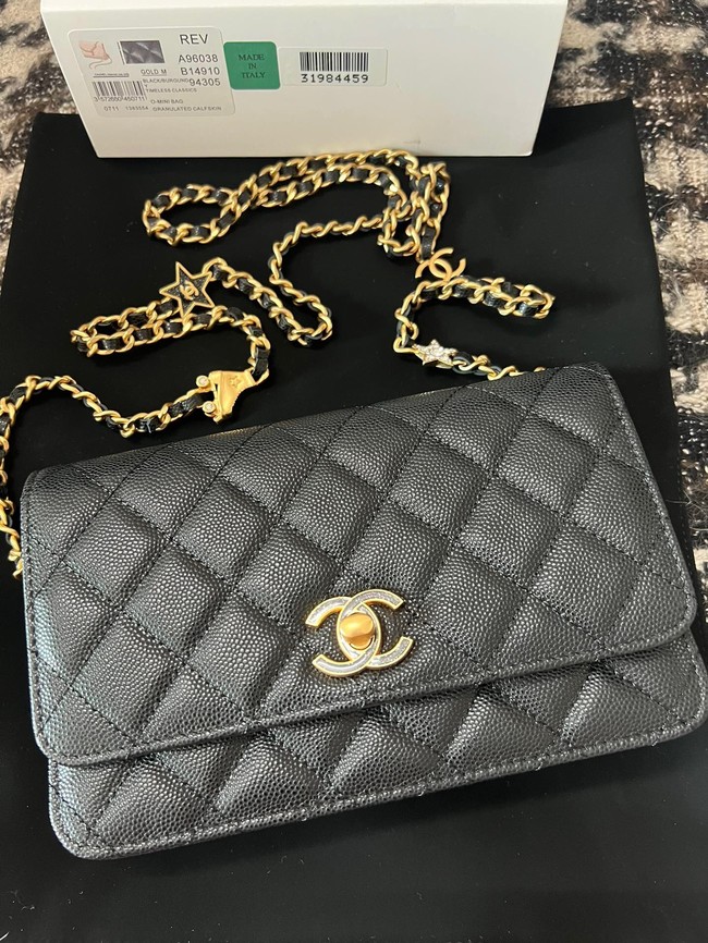 Chanel WALLET ON CHAIN AP3580 Black