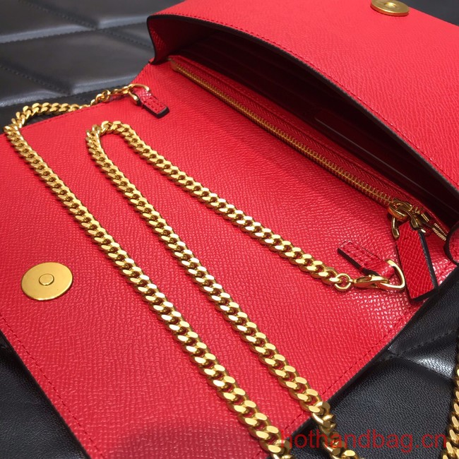 VALENTINO grain calfskin leather bag 0688 red