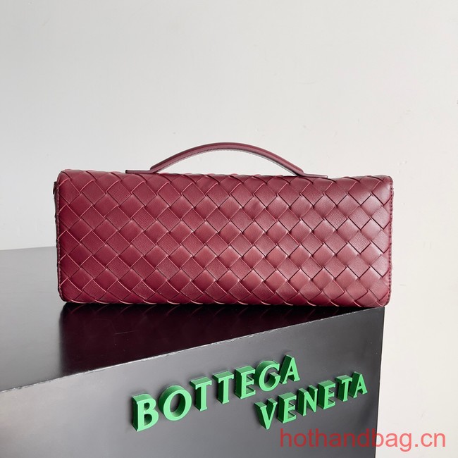 Bottega Veneta Long Clutch Andiamo With Handle 741511 Barolo