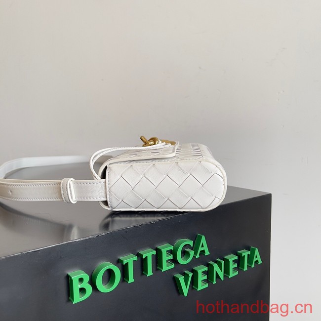 Bottega Veneta Mini Andiamo Cross-Body Bag 755545 white