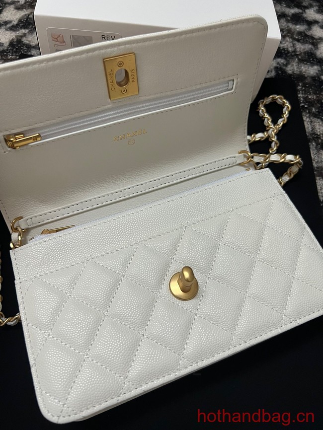 Chanel WALLET ON CHAIN AP3580 white