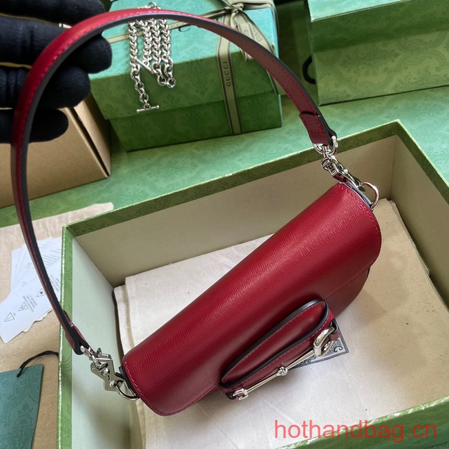 GUCCI HORSEBIT 1955 MINI SHOULDER BAG 774209 red