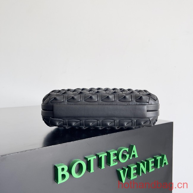 Bottega Veneta Knot Knotted Intreccio leather minaudiere 717622 black