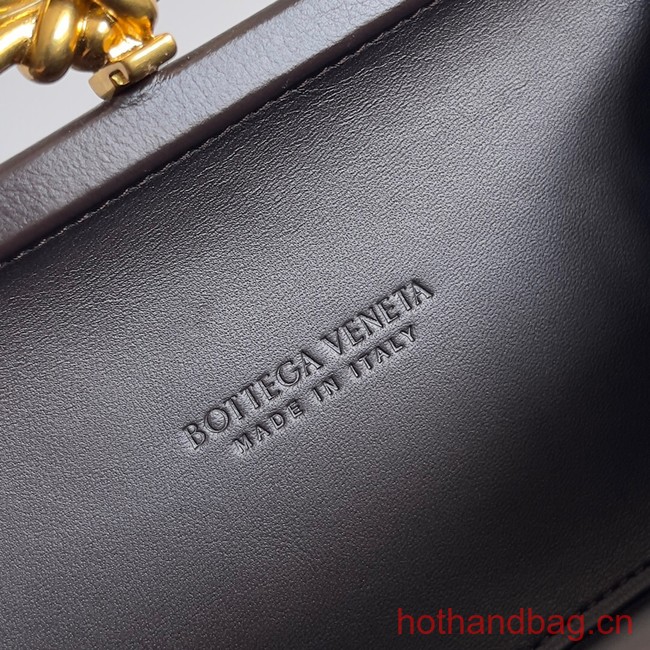 Bottega Veneta Knot Knotted Intreccio leather minaudiere 717622 Glacier & ice cream & fondant