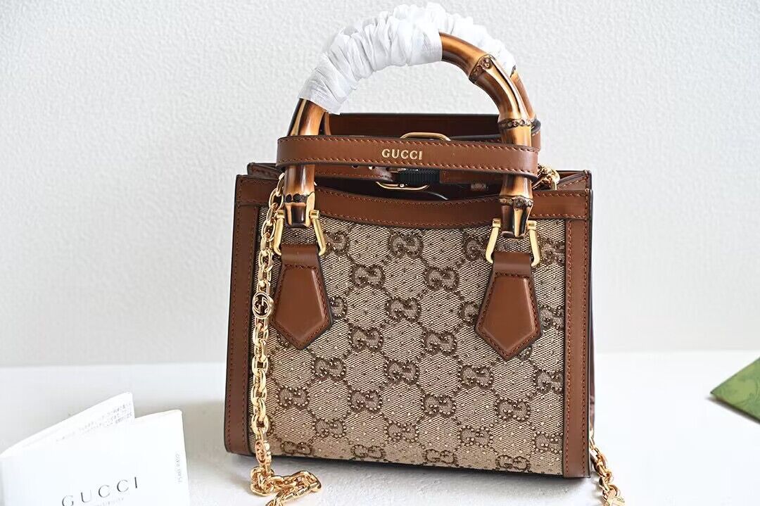 Gucci Diana Mini Bamboo Hanlde Bag 675800 Brown