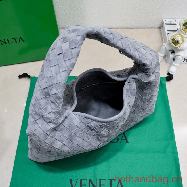 Bottega Veneta Medium Hop Hop intrecciato suede top handle bag 763966 Thunder