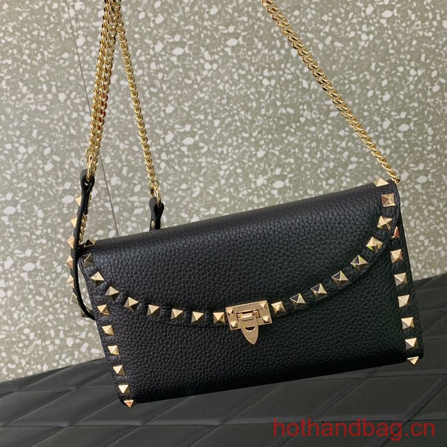 VALENTINO GARAVANI Loco Calf leather bag 0059 black