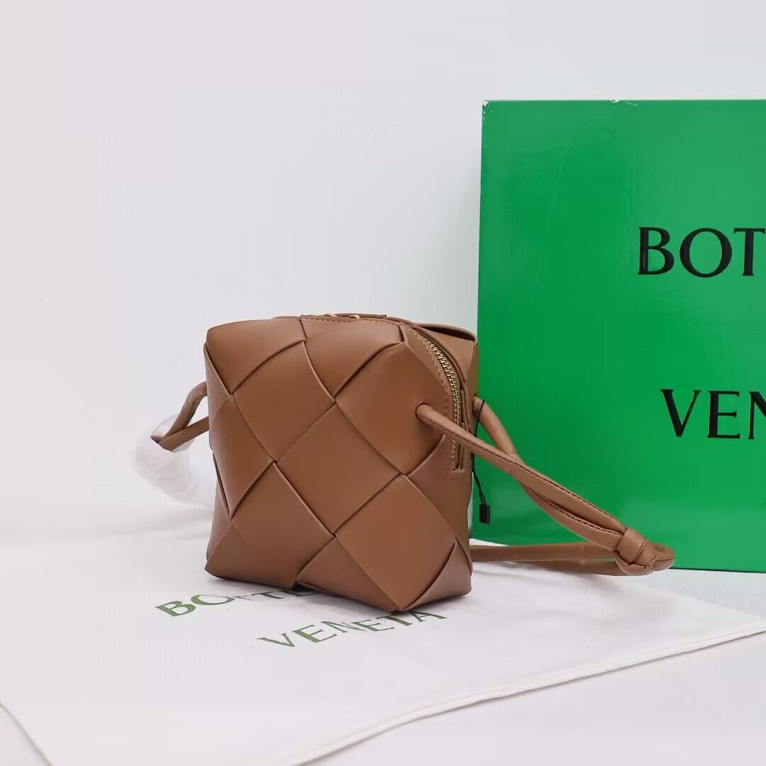 Bottega Veneta Mini Cassette Camera Bag 701915 Brown