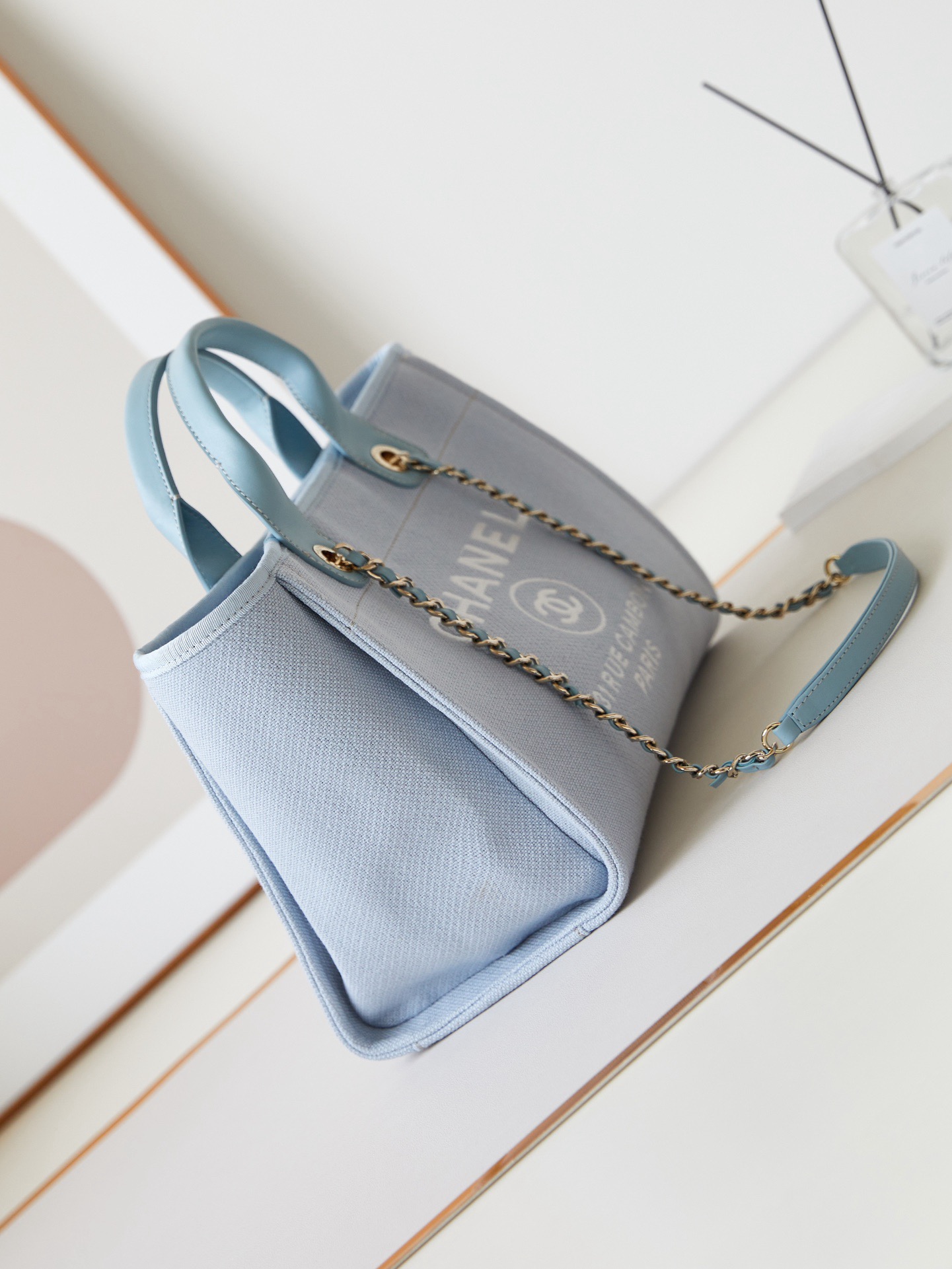 Chanel SHOPPING BAG AS3257 Ice Blue