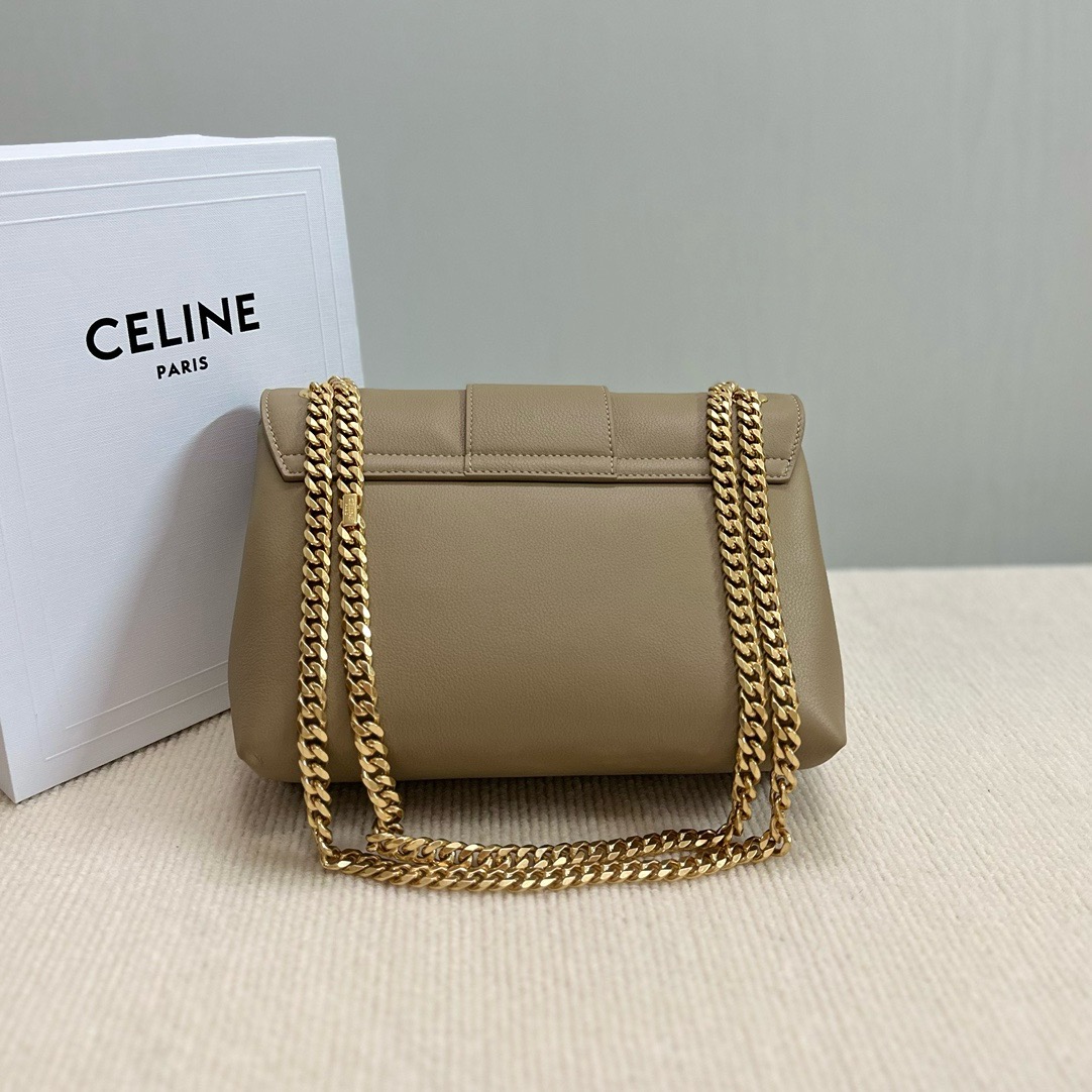 CELINE MEDIUM CELINE VICTOIRE BAG IN SUPPLE CALFSKIN 115852 BROWN SEPIA