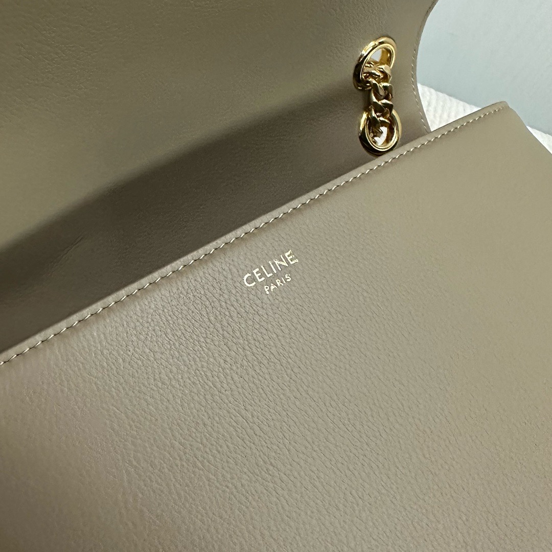 CELINE MEDIUM CELINE VICTOIRE BAG IN SUPPLE CALFSKIN 115852 BROWN SEPIA